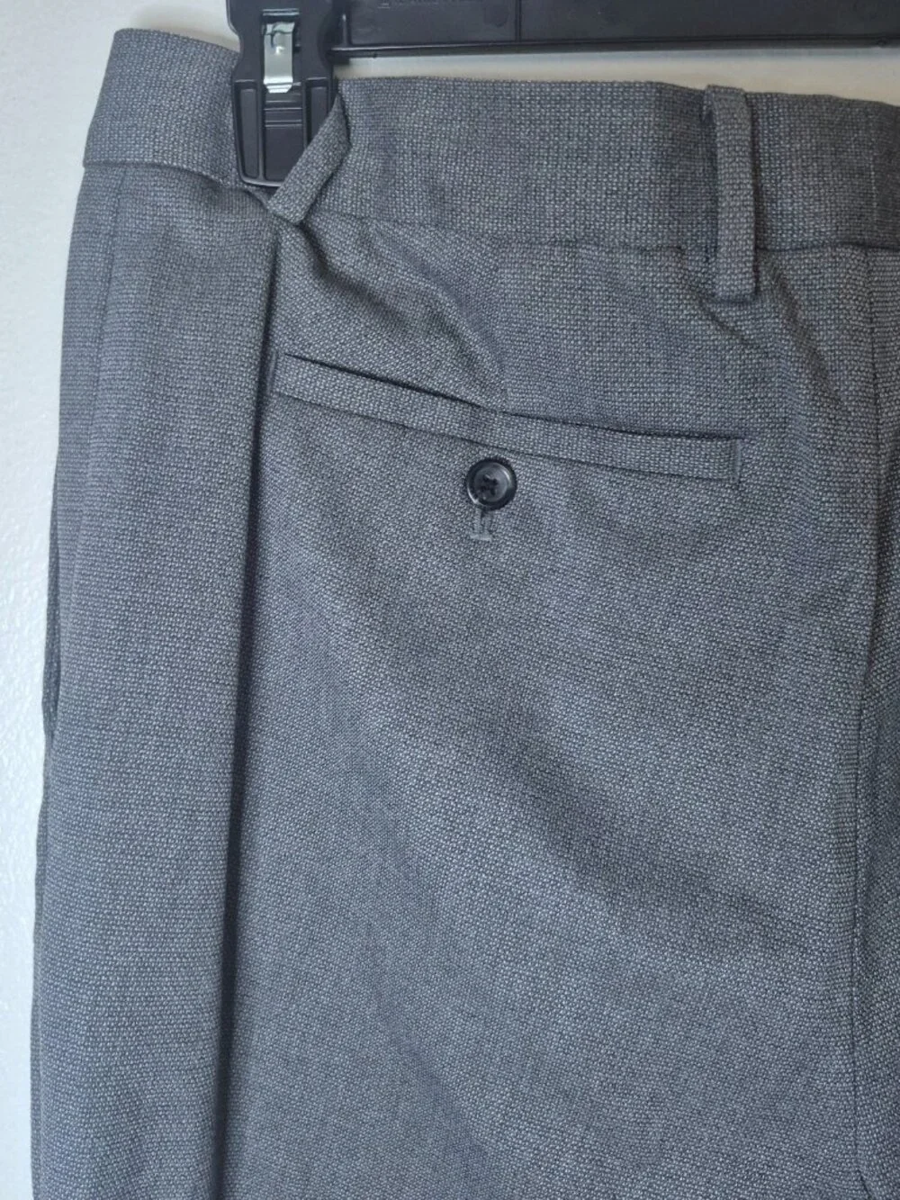 Banana Republic Slim Fit Dress Pants Men's 33x32 Grey Flat Front